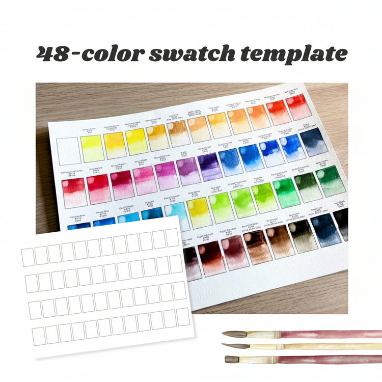 48-Color Swatch Template
