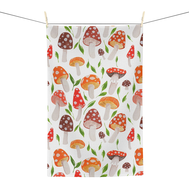 tea towel: autumn mushrooms 🛍️
