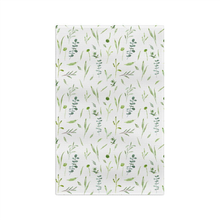 tea towel: greenery wildflowers 🛍️