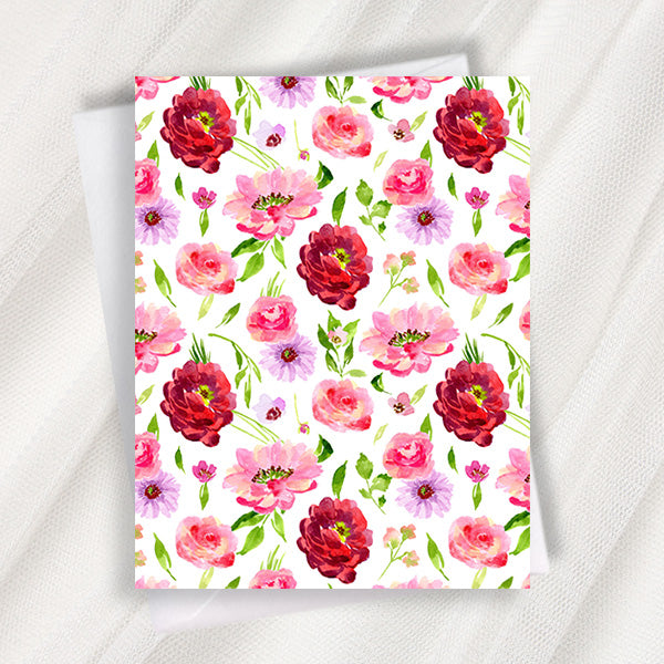 bright florals greeting card
