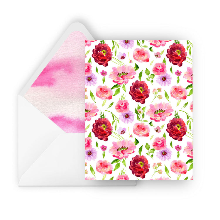 bright florals greeting card