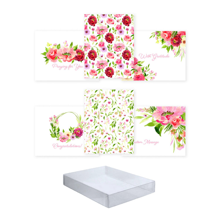amelia spring flora greeting card set