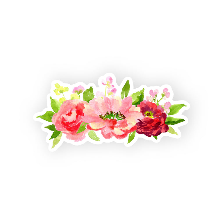 bright florals arrangement sticker