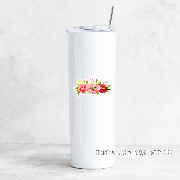 bright florals arrangement sticker