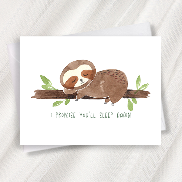 i promise you'll sleep again greeting card