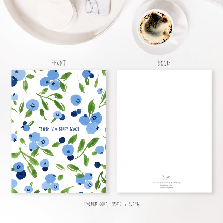 thank you berry much greeting card