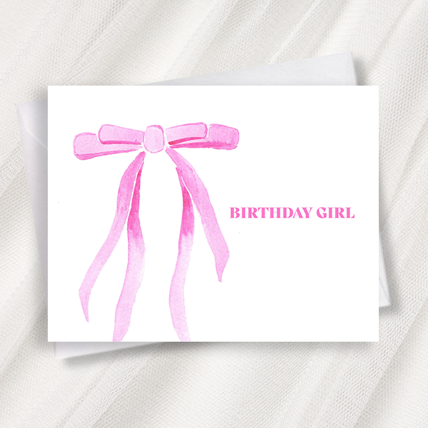 birthday girl greeting card