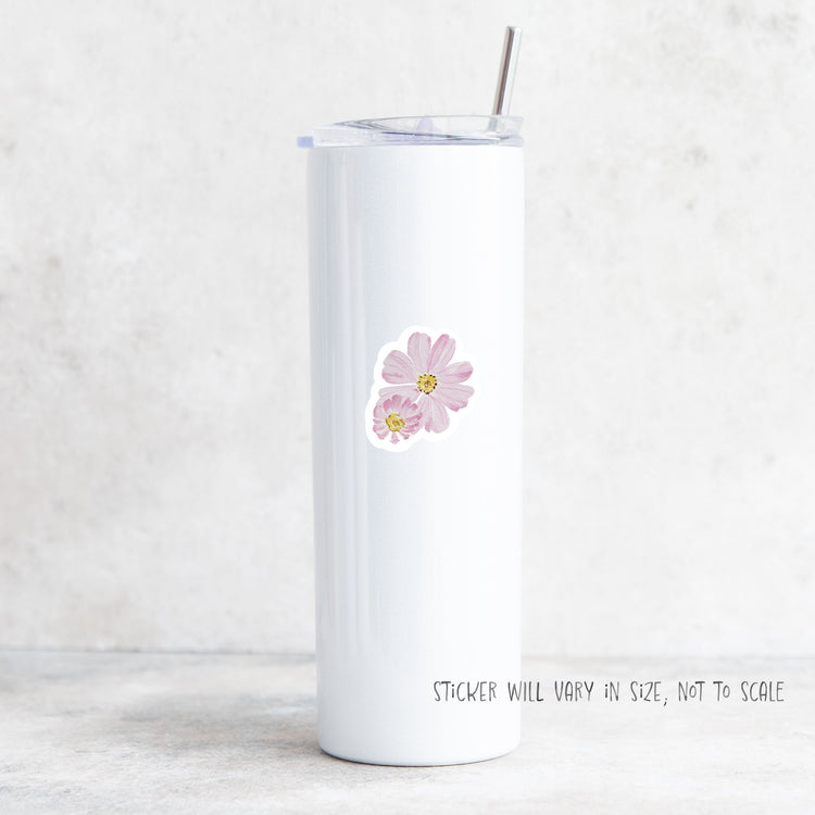 cosmos flower sticker