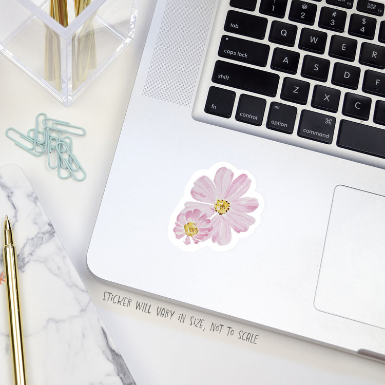 cosmos flower sticker