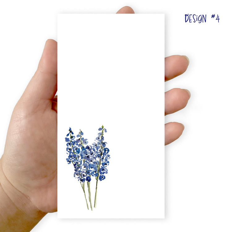 delphiniums notepad