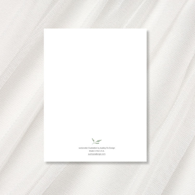 ribbon bows greeting card