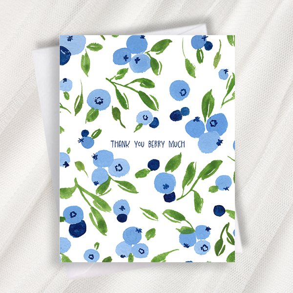 thank you berry much greeting card