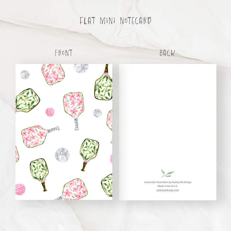 pickleball mini notecard