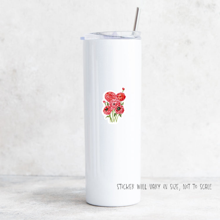 ranunculus bouquets sticker
