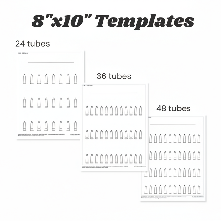 Watercolor Tubes Templates