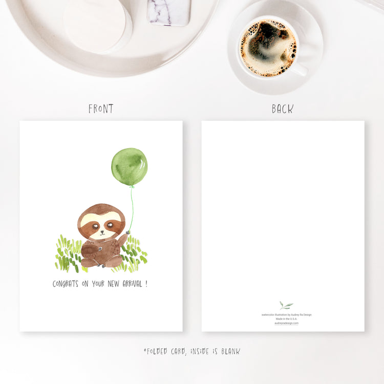 congrats on your new arrival greeting card