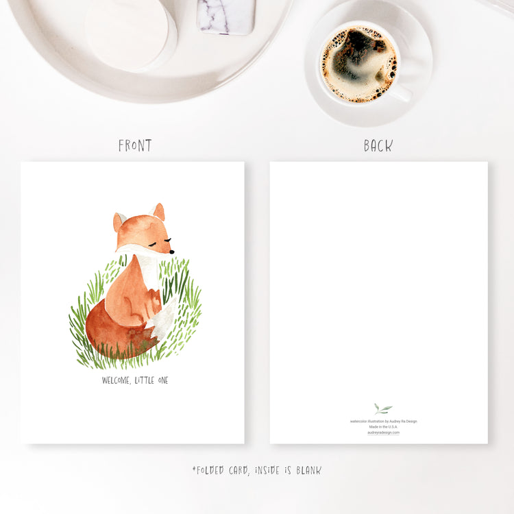 welcome, little one greeting card