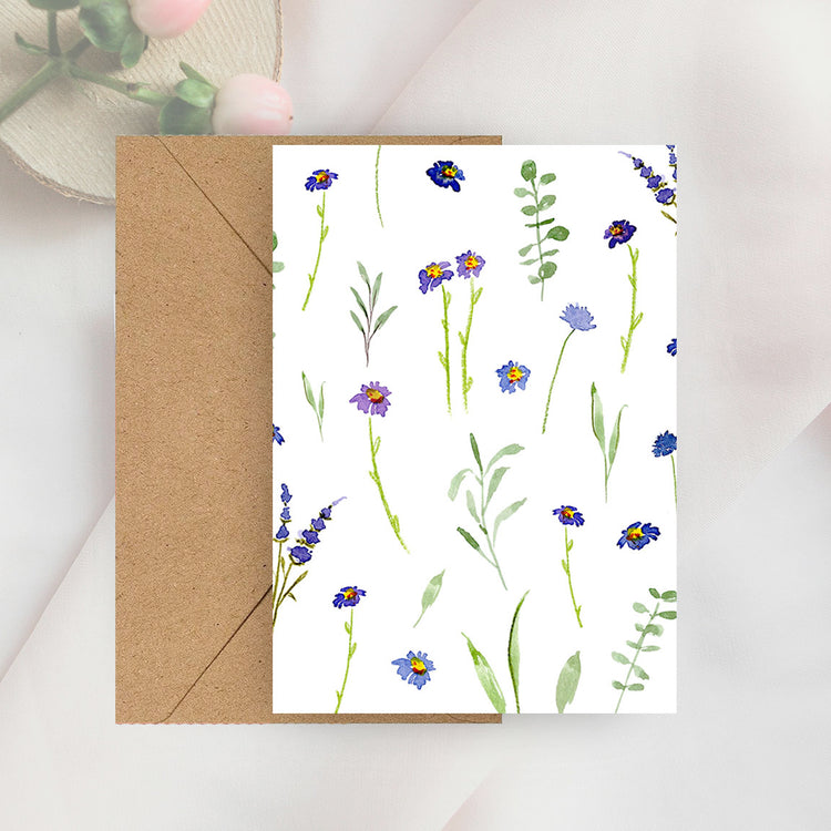wildflowers mini notecard