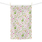dainty florals: pink tea towel 🛍️