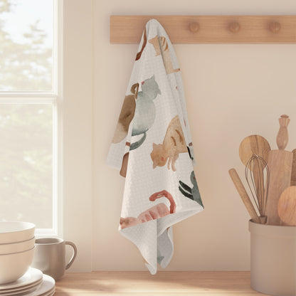 tea towel: blobby cats 🛍️