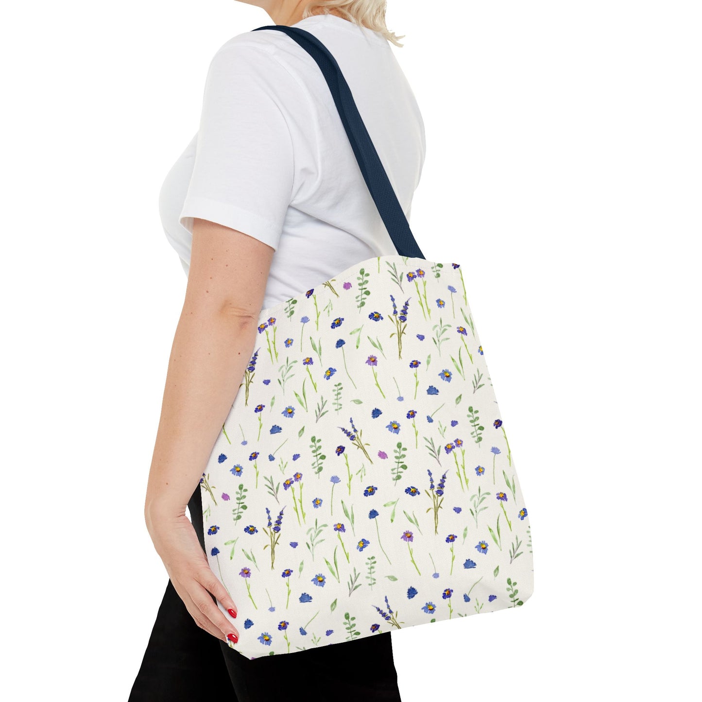 blue wildflowers: tote bag 🛍️