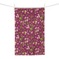 dainty florals: dark magenta tea towel 🛍️