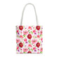 bright florals: pink tote bag 🛍️