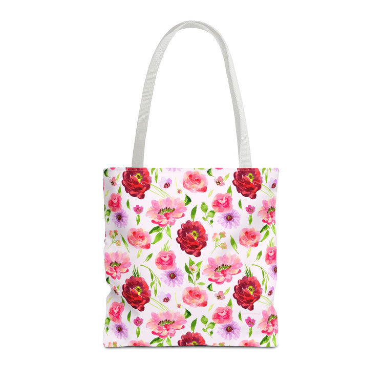 bright florals: pink tote bag 🛍️