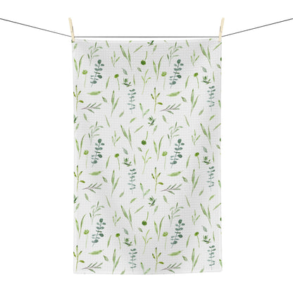 tea towel: greenery wildflowers 🛍️