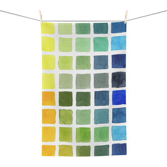 tea towel: watercolor paint swatches 🛍️