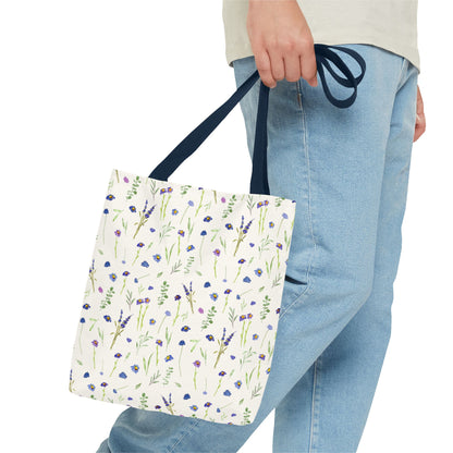 blue wildflowers: tote bag 🛍️