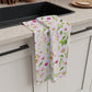 dainty florals: pink tea towel 🛍️