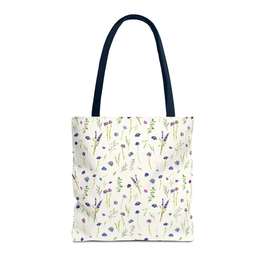 blue wildflowers: tote bag 🛍️