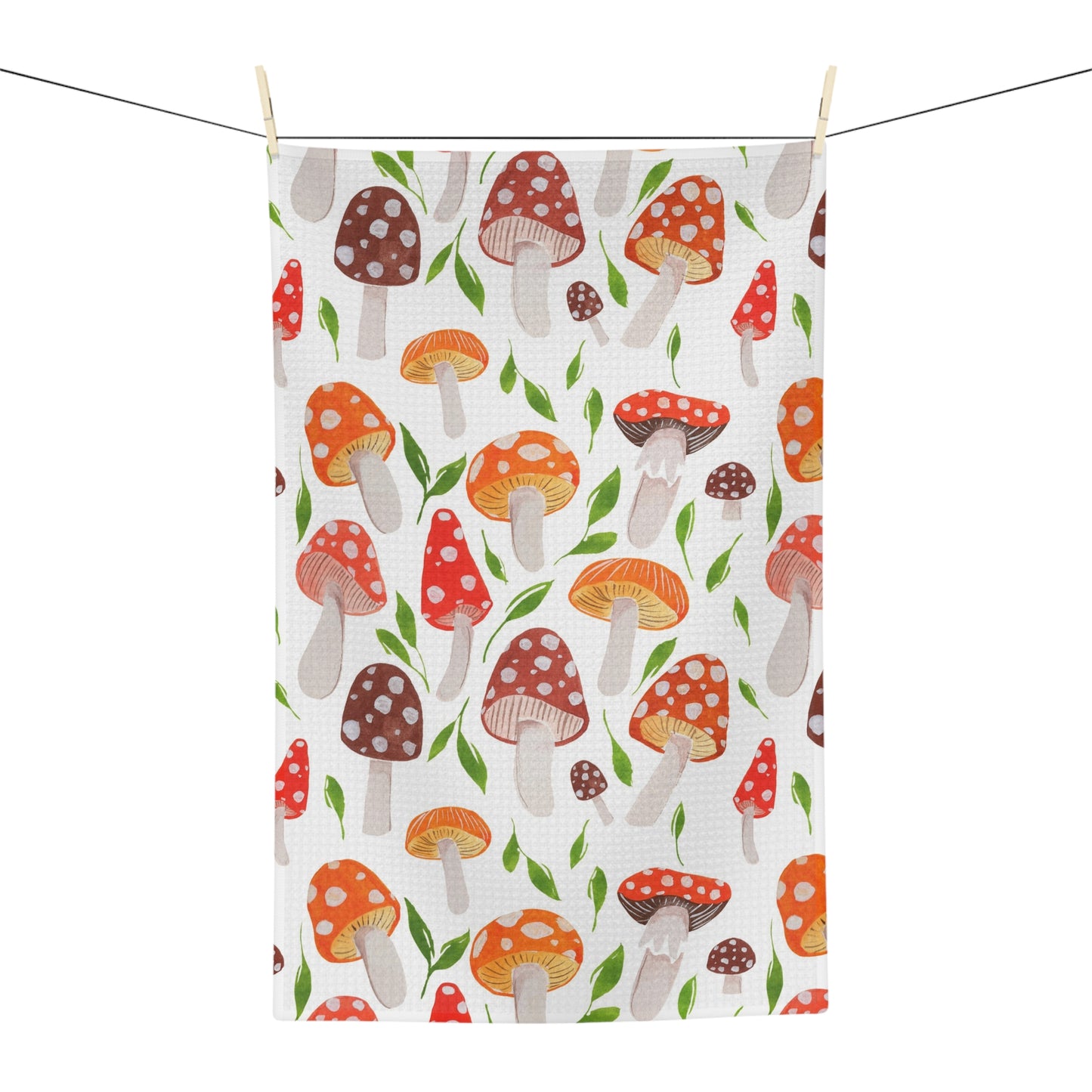 tea towel: autumn mushrooms 🛍️