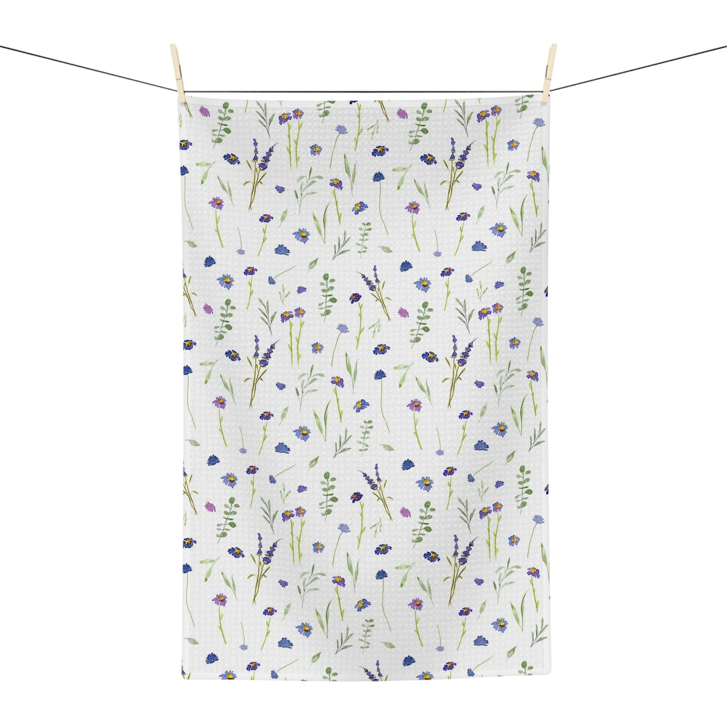 tea towel: blue wildflowers 🛍️