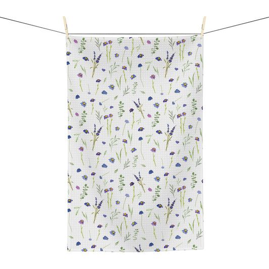 tea towel: blue wildflowers 🛍️