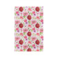 bright florals: pink tea towel 🛍️