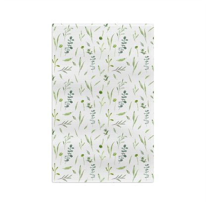 tea towel: greenery wildflowers 🛍️