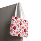 bright florals: pink tote bag 🛍️
