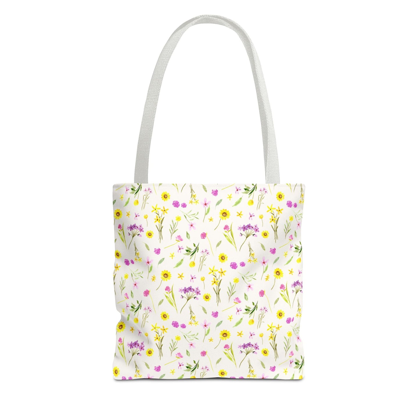 pink and yellow wildflowers: tote bag 🛍️