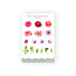 bright flowers sticker sheet