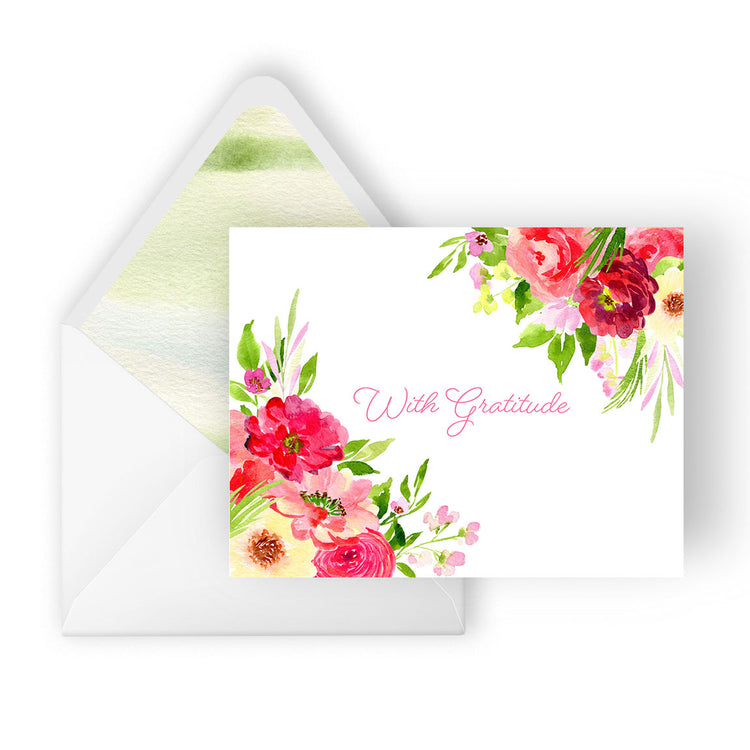 with gratitude greeting card