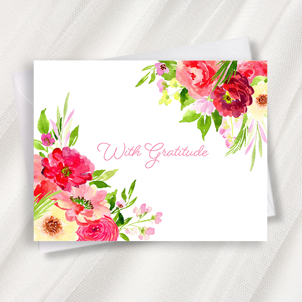 with gratitude greeting card