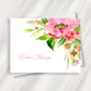 pink peony greeting card (custom message)
