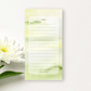 green abstract notepad
