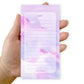 purple abstract notepad