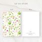 dainty florals mini notecard
