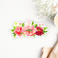 bright florals arrangement sticker