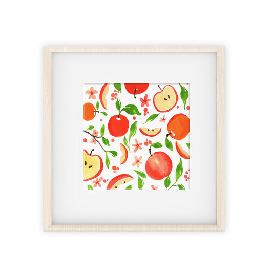 apples pattern art print