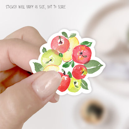 apple wreath sticker